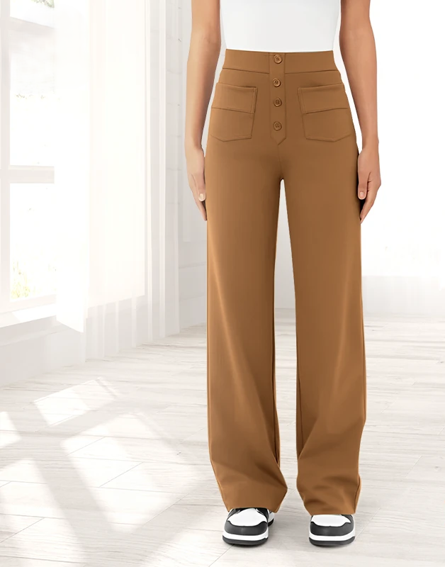 Brigitte Bordeaux | Elegant Comfort Trousers - women