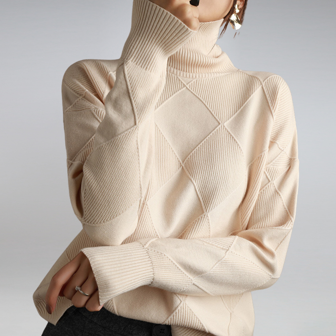 Jamie | Women’s Winter Turtleneck Knit Sweater
