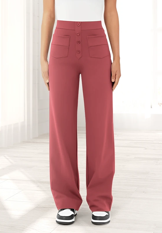 Brigitte Bordeaux | Elegant Comfort Trousers - women