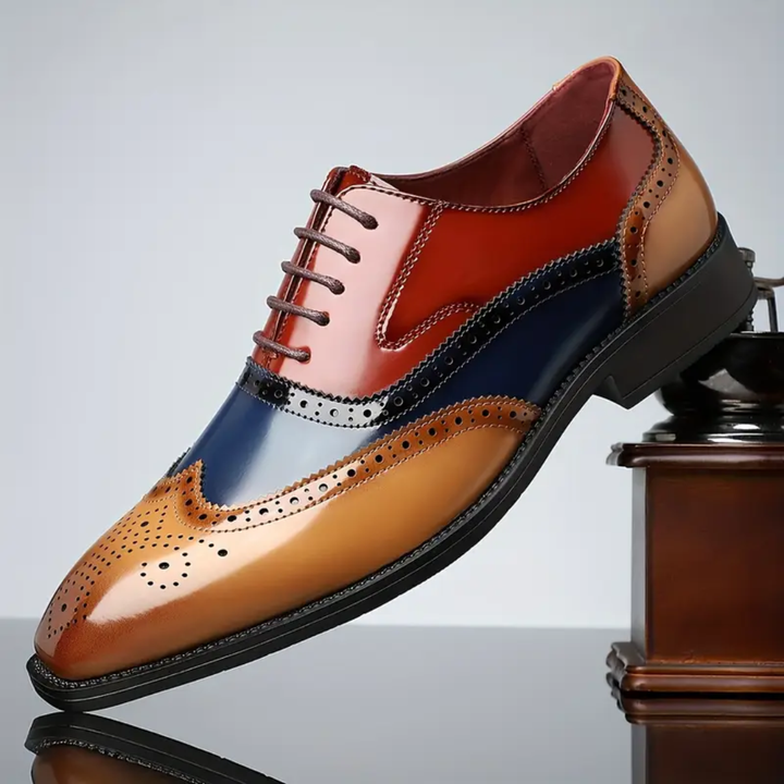 Harry™ | Classic British Wingtip Oxfords – Premium - Men Leather
