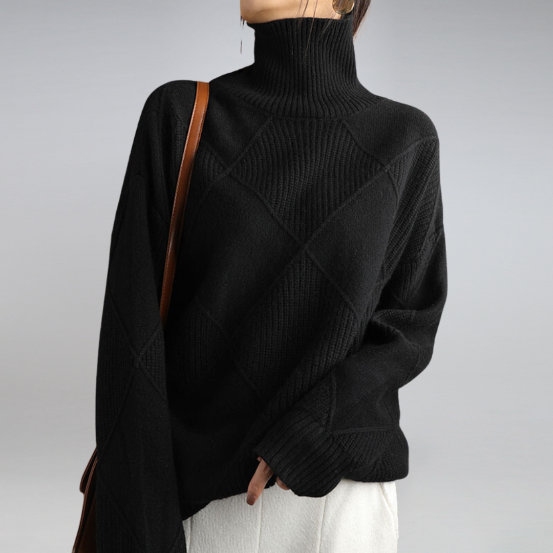 Jamie | Women’s Winter Turtleneck Knit Sweater