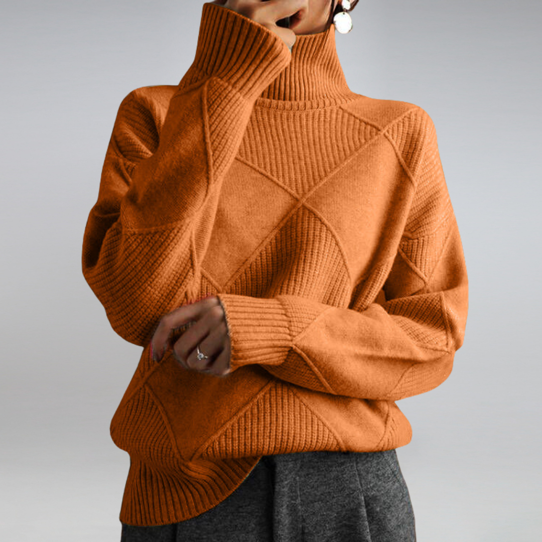 Jamie | Women’s Winter Turtleneck Knit Sweater