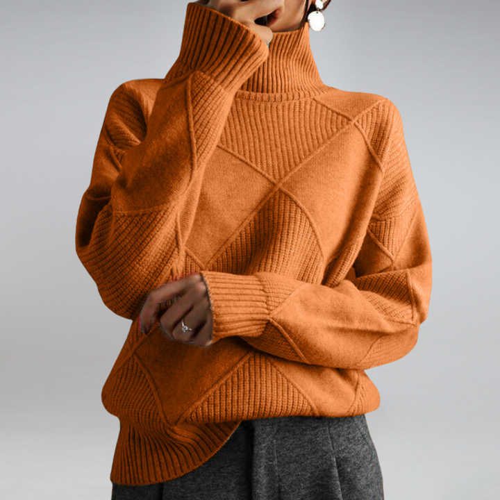 Jamie | Women’s Winter Turtleneck Knit Sweater