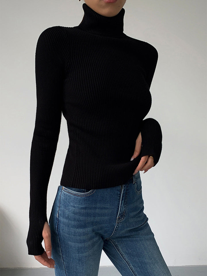 Lucy | Women’s Spring Stylish Ribbed Turtleneck Sweater