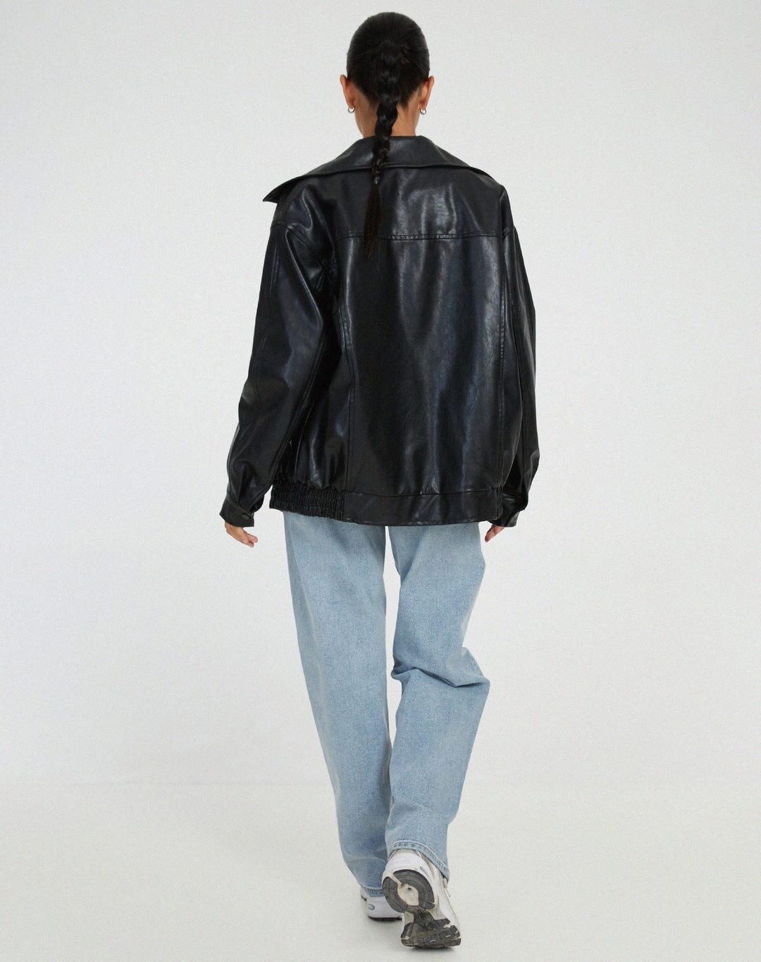 Ruby | Women’s Oversized Leather Bomber Jacket