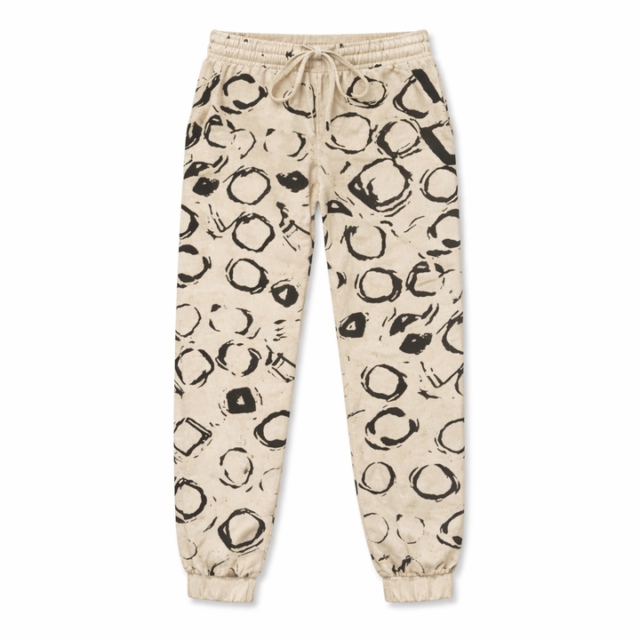 BB | Beige with circle print Elegant  Trousers – Flattering Fit & Luxe Comfort - women
