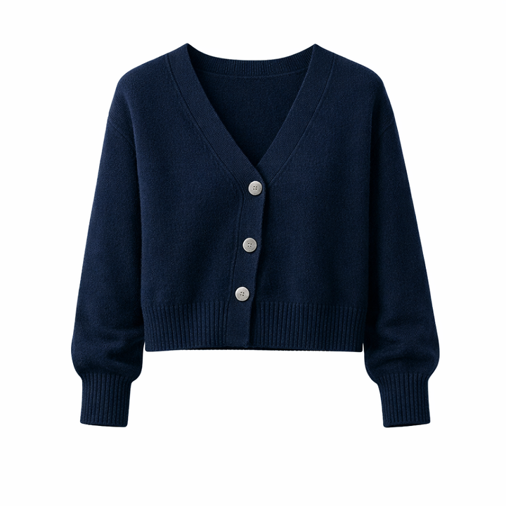 Harper | Women’s Cross Button V Neck Merino And Wool Sweaters