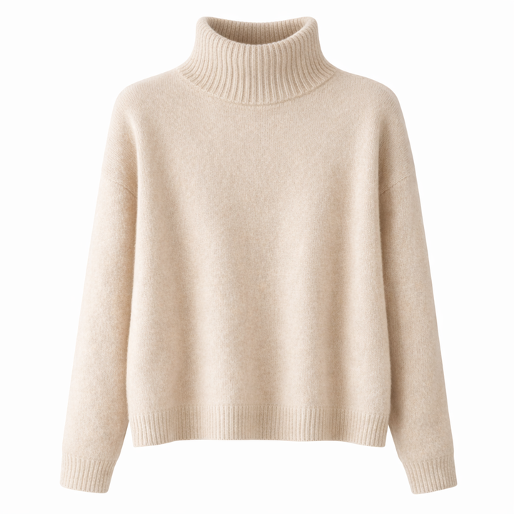 Rachel | Women’s Winter Oversized Turtleneck Knit Sweater