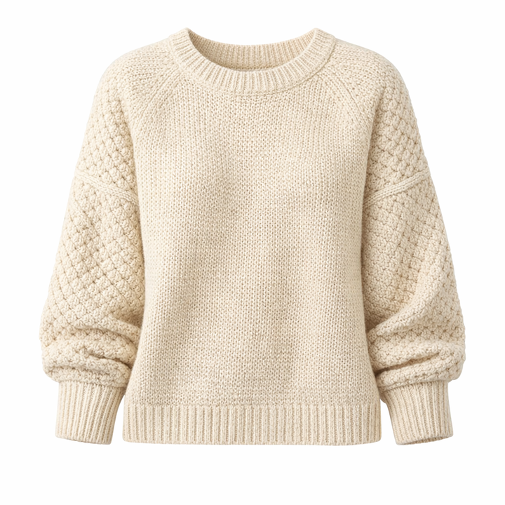 Nicole | Women’s Winter Cozy Textured Knit Sweater