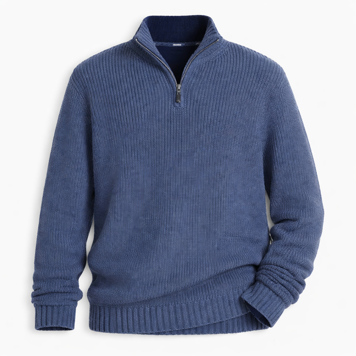 Christopher Men's Knitted Sweater with Zipper