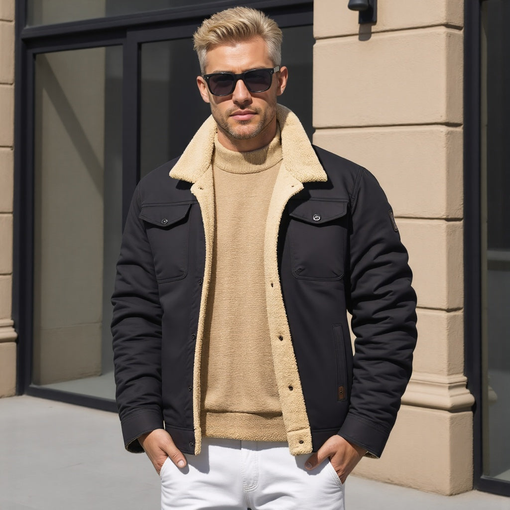 Oliver | Men's Cozy Sherpa-Lined Winter Coat