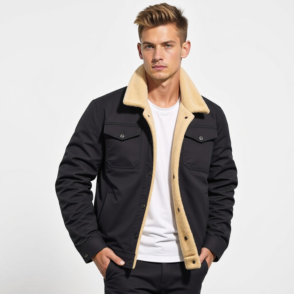Oliver | Men's Cozy Sherpa-Lined Winter Coat