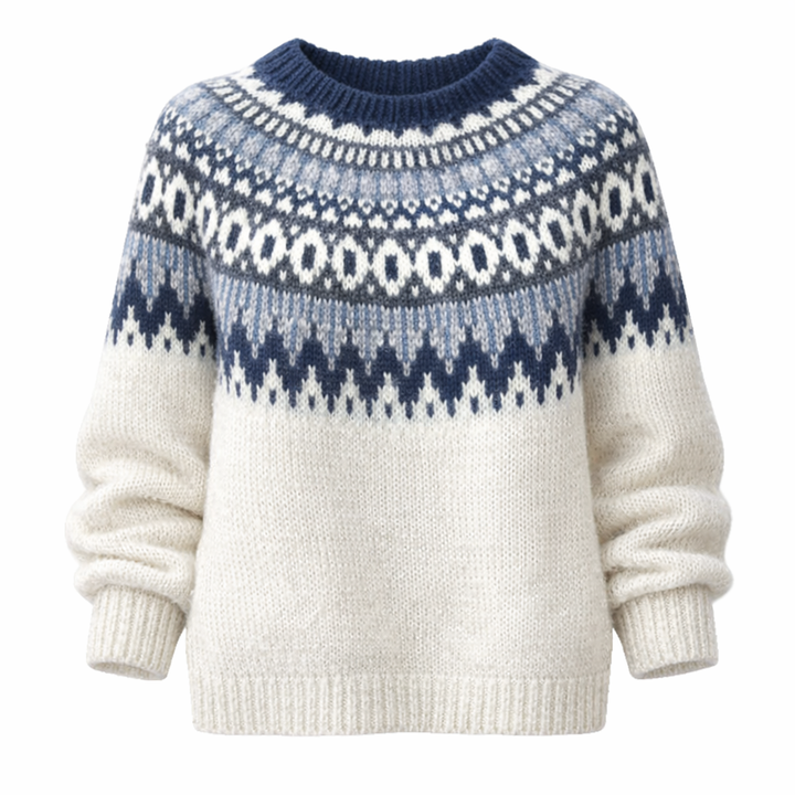 Dana | Women’s Winter Nordic Pattern Sweater