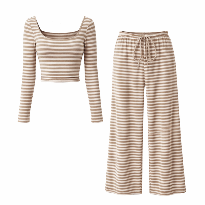 LORNA™ – Relaxed  Fit Crop Top and Pant Lounge Co-ord