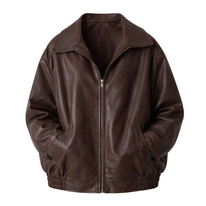Ruby | Women’s Oversized Leather Bomber Jacket