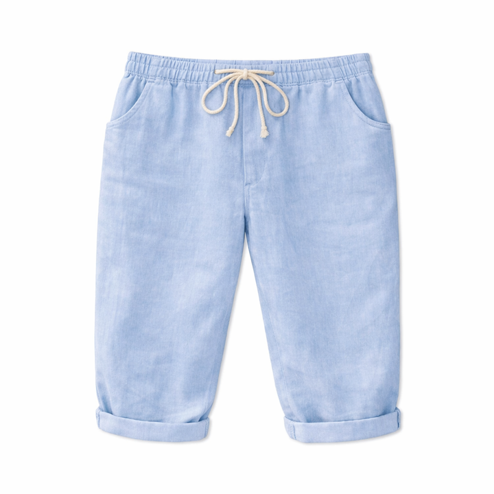 BB | Light Blue Elegant  Trousers – Flattering Fit & Luxe Comfort - women