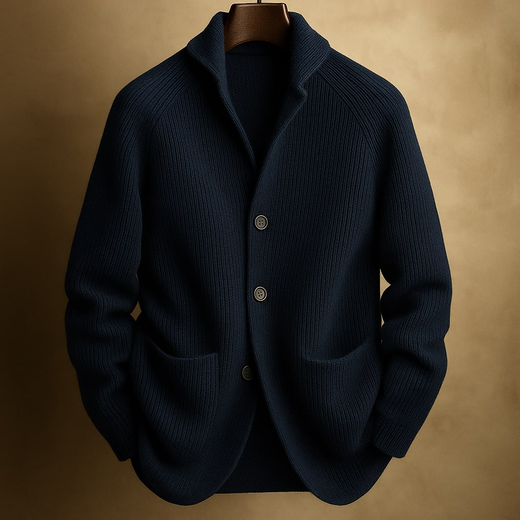 Mike™ | A Premium Wool-Blend Cardigan with Timeless Appeal - Men