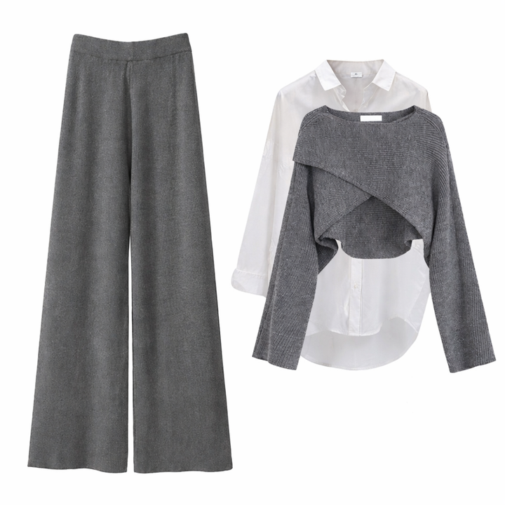 ISOBEL™ | Elegant Three-Piece Knit Set