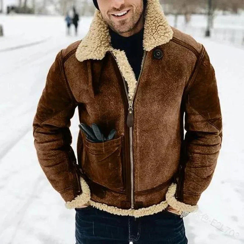 Evan - Men's Faux Fur Jacket