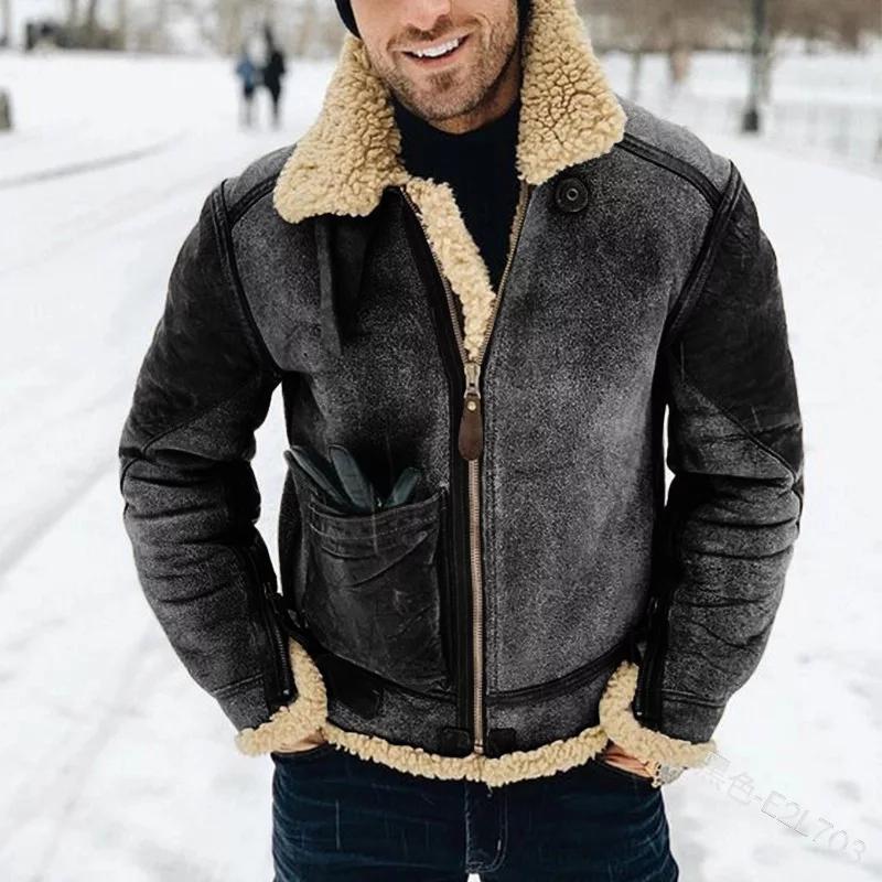 Evan - Men's Faux Fur Jacket