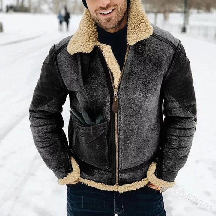 Evan - Men's Faux Fur Jacket