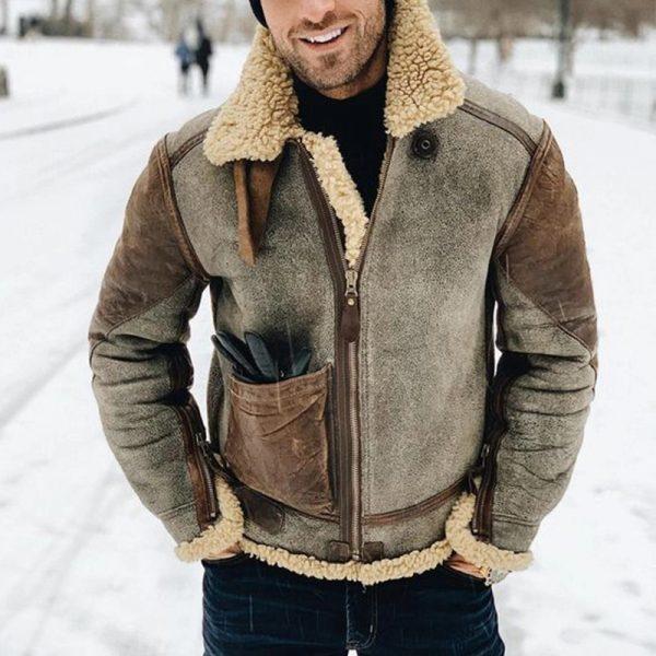 Evan - Men's Faux Fur Jacket