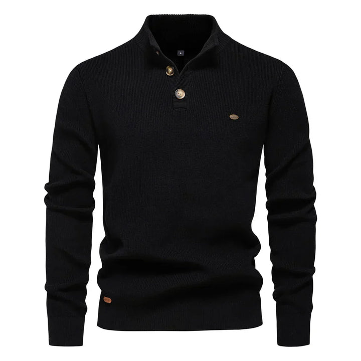 James - Men's Button-Down Sweater