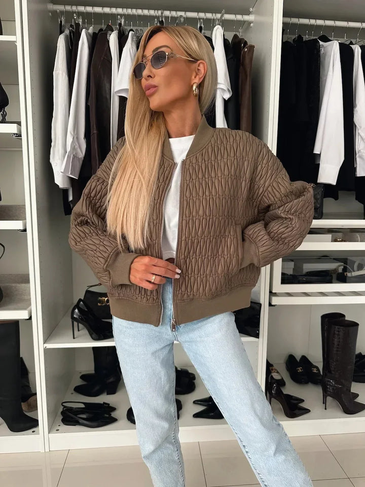 Elizabeth | Quilted Stylish Bomber Jacket