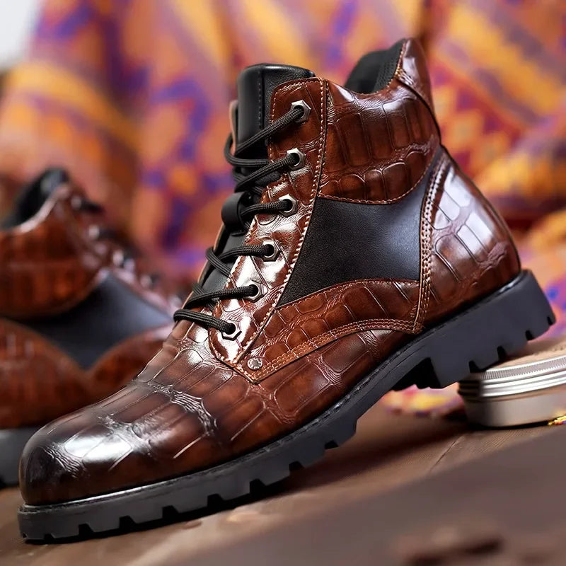 Rendell™ | Crocodile Leather Boots - Men