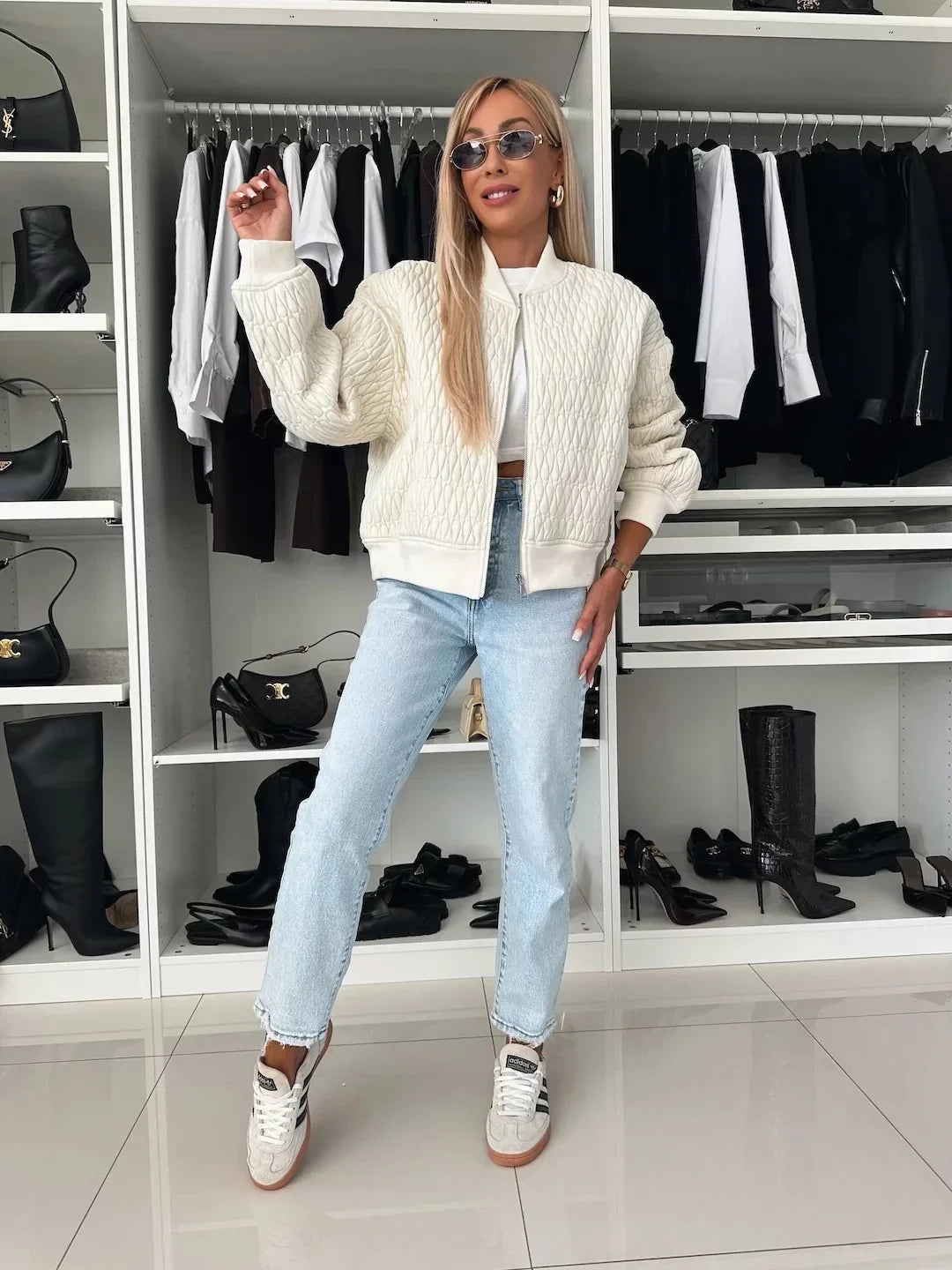 Elizabeth | Quilted Stylish Bomber Jacket