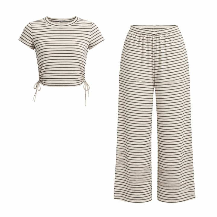 OWENA™ - Casual Striped Co-ord Lounge Set