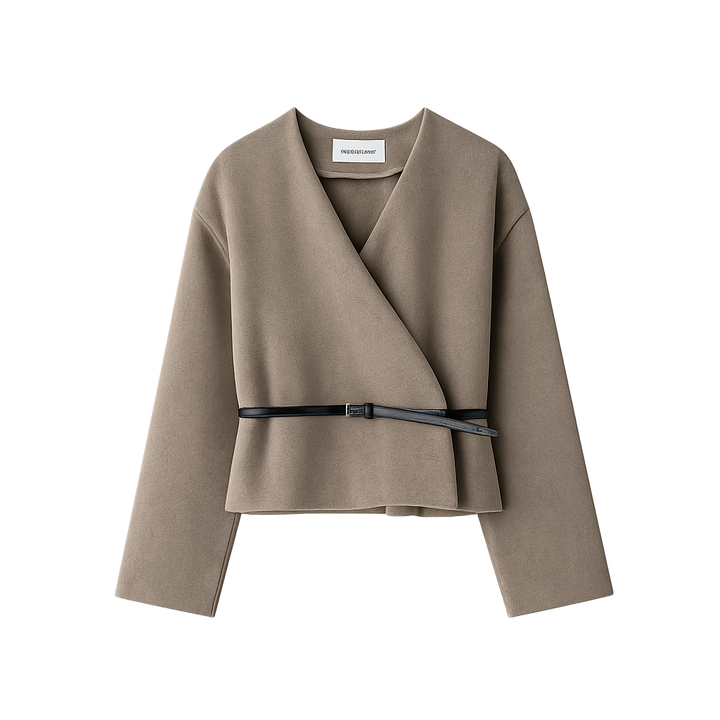 Ella | Women’s Spring Belted Wrap Jacket Top