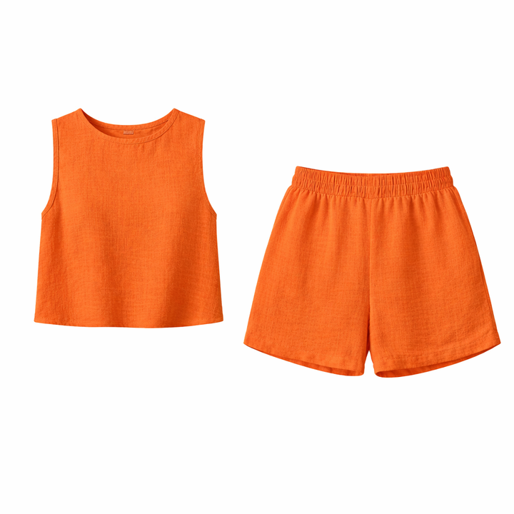 CLARISSE™ - Chic Sleeveless Tank & Shorts Set
