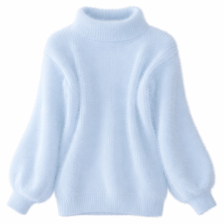 Fiona | Women’s Trendy Warm High Neck Knit Sweater