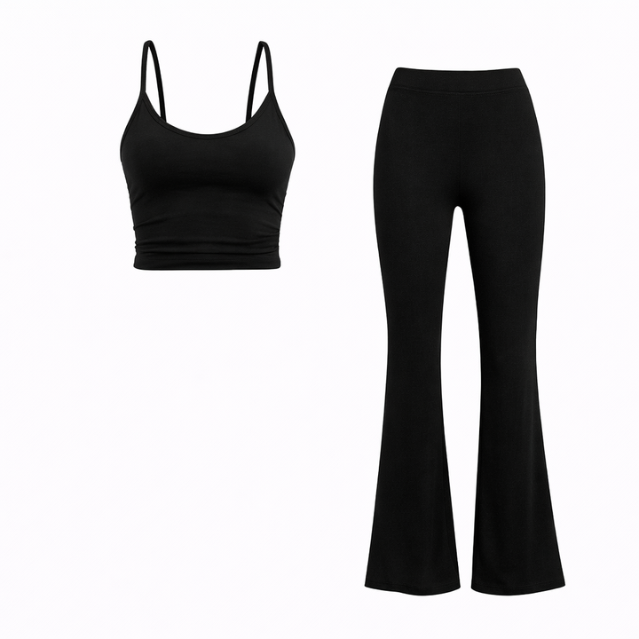 ARIANA™ - Casual Cami Top and Flare Leg Pants Set