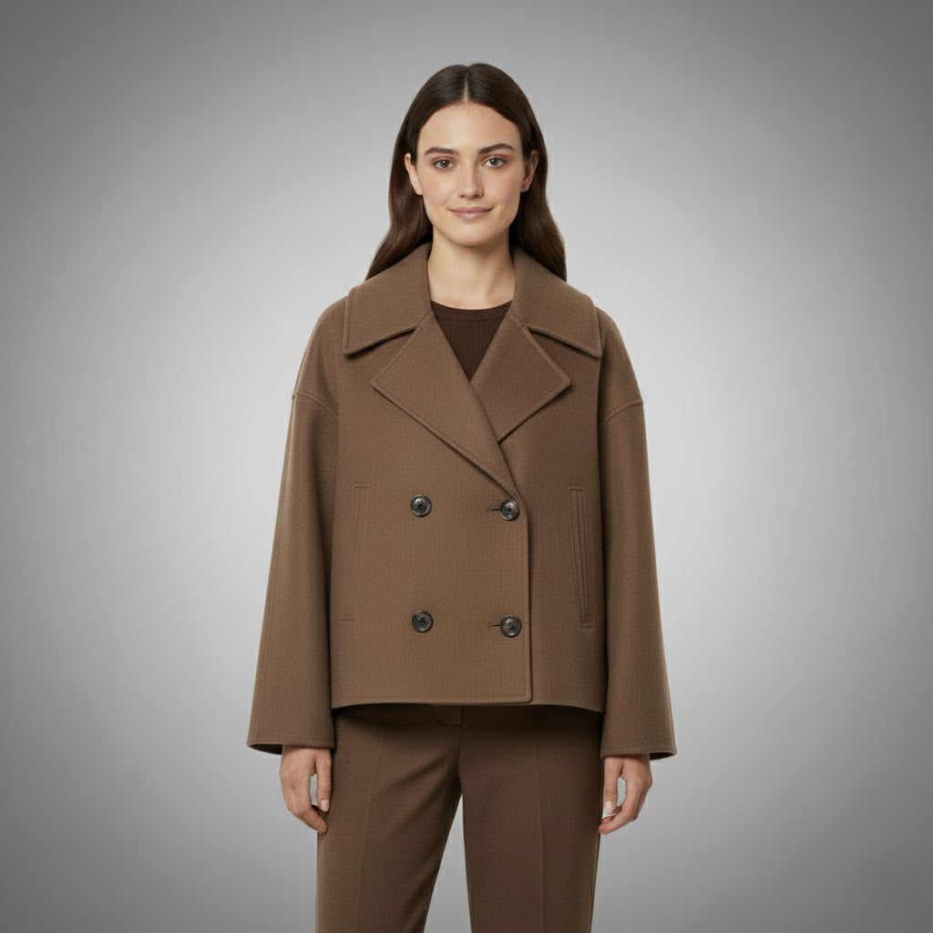 Georgia | Classic Double Button Short Jacket for Women