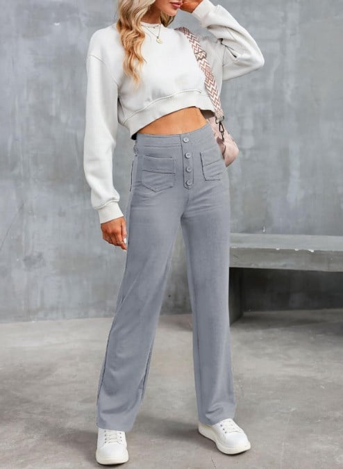 Brigitte Bordeaux | Elegant Comfort Trousers - women