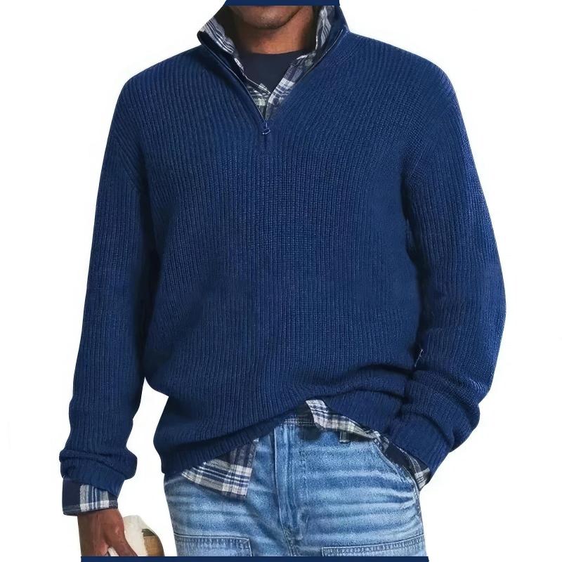 Christopher Men's Knitted Sweater with Zipper
