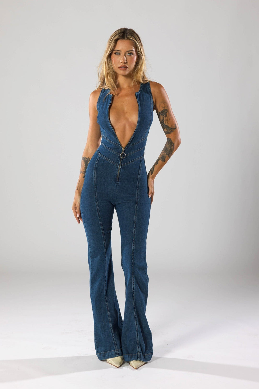 BB™ | Chic Denim Jumpsuit