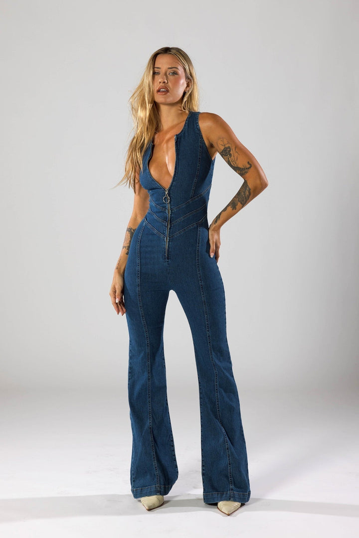 BB™ | Chic Denim Jumpsuit